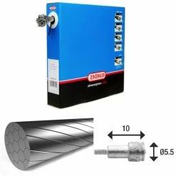 Câble De Frein 1x19 Fils Inox Ø1,5mm Tête En V Ø5,5x10 Elvedes -Elvedes Soldes elvedes 6411rvs slick box