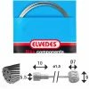 Câble De Frein 1x19 Fils Inox Ø1,5mm Tête En V Ø5,5x10 Et T-nipple Elvedes -Elvedes Soldes elvedes 6412 27 4m 1