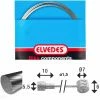 Câble De Frein 1x19 Fils Inox Slick Ø1,5mm Tête En V Ø5,5x10 Et T Elvedes -Elvedes Soldes elvedes 6412 27rvs slick
