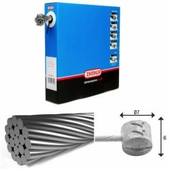 Câble De Frein 1x19 Fils Inox Ø1,5mm Tête En T Ø7x6mm Elvedes -Elvedes Soldes elvedes 6427rvs 3m box 1
